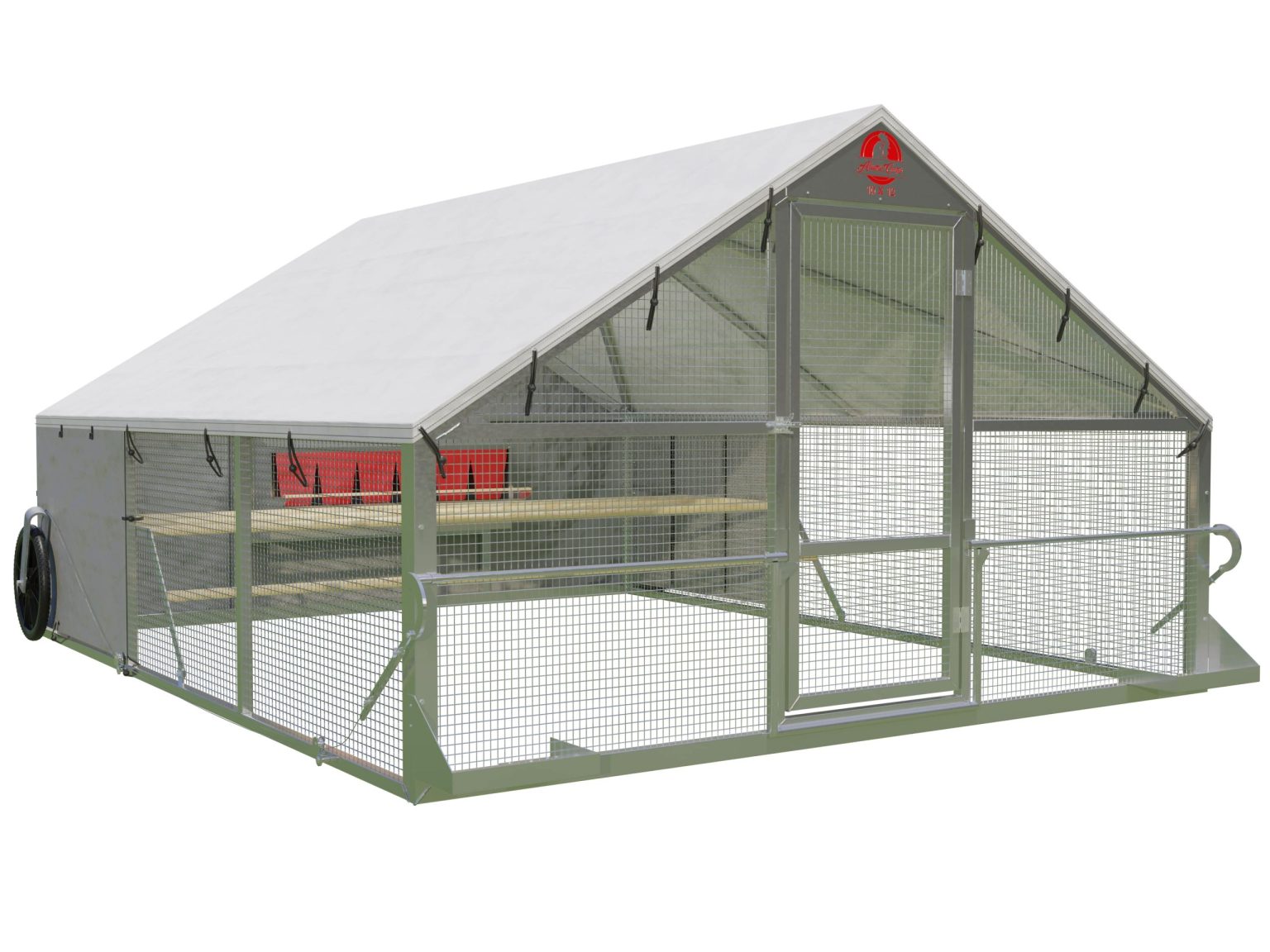 10x12 Alumi Portable Chicken Coop The Mobile Chicken House