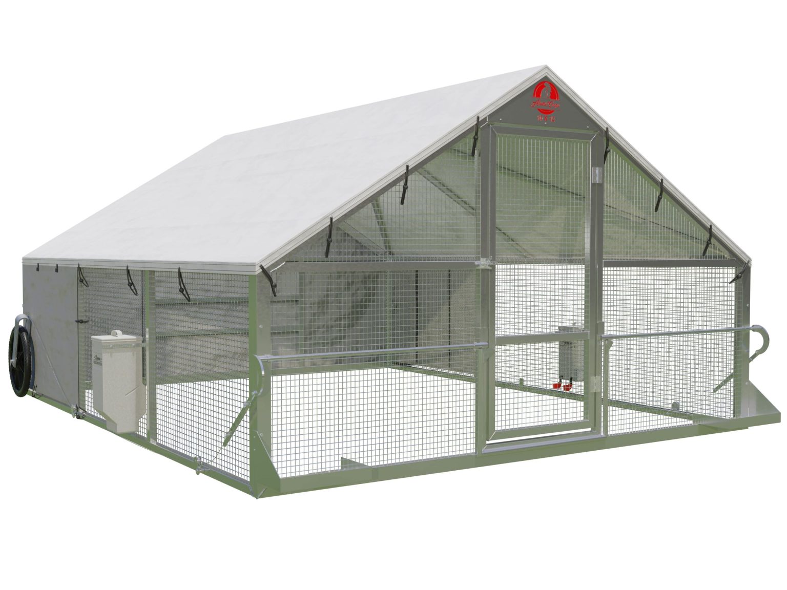 10x12 Alumi Portable Chicken Coop The Mobile Chicken House