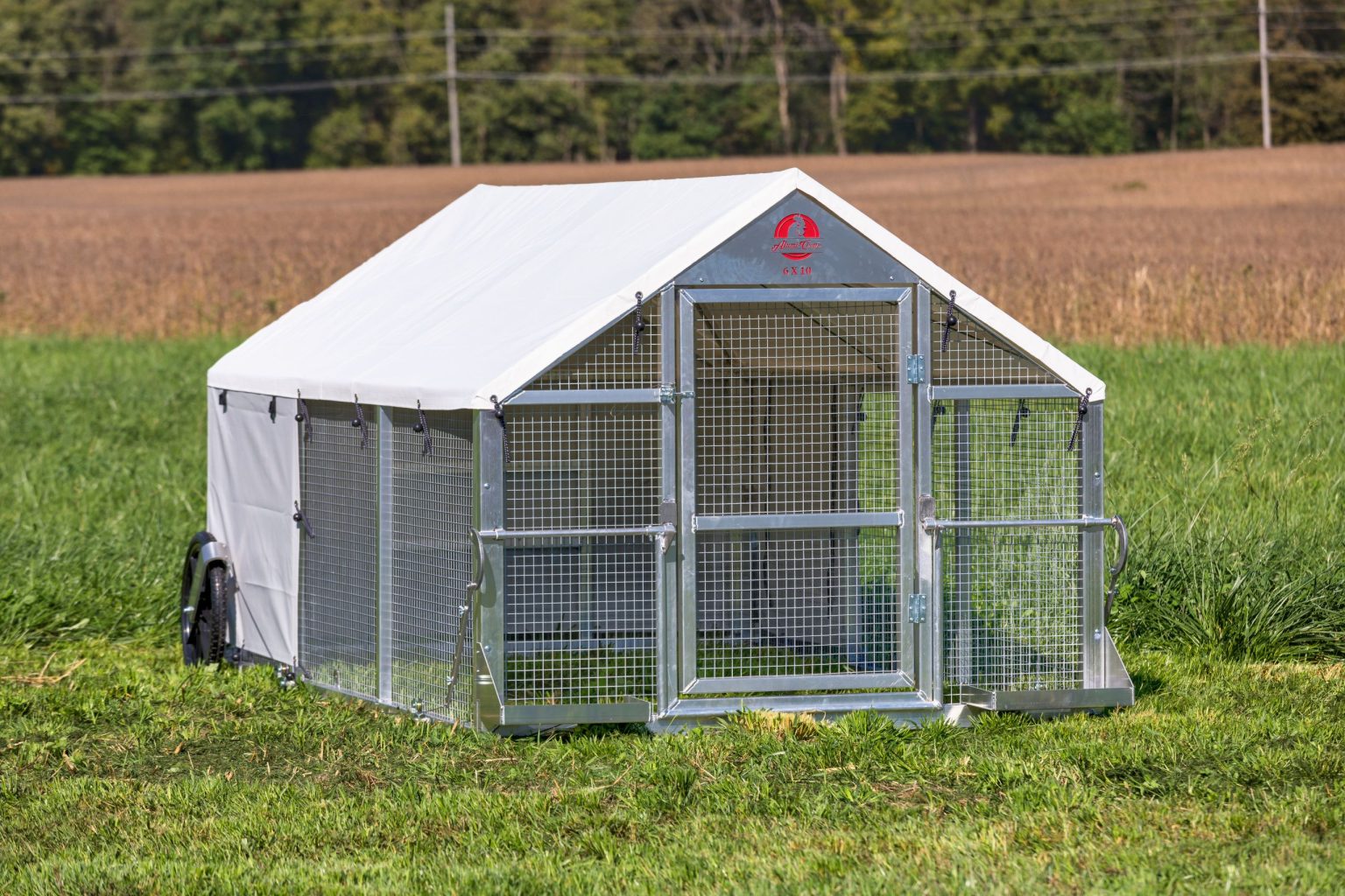 6x10 Alumi Portable Chicken Coop - The Mobile Chicken House